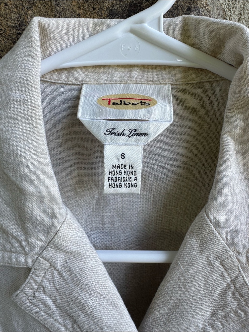 Talbots 100% Irish Linen Cream Flax Button Front Blazer Unlined 8 Coastal Summer - Picture 2 of 11